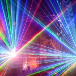Lasershow in einem Münchner Club