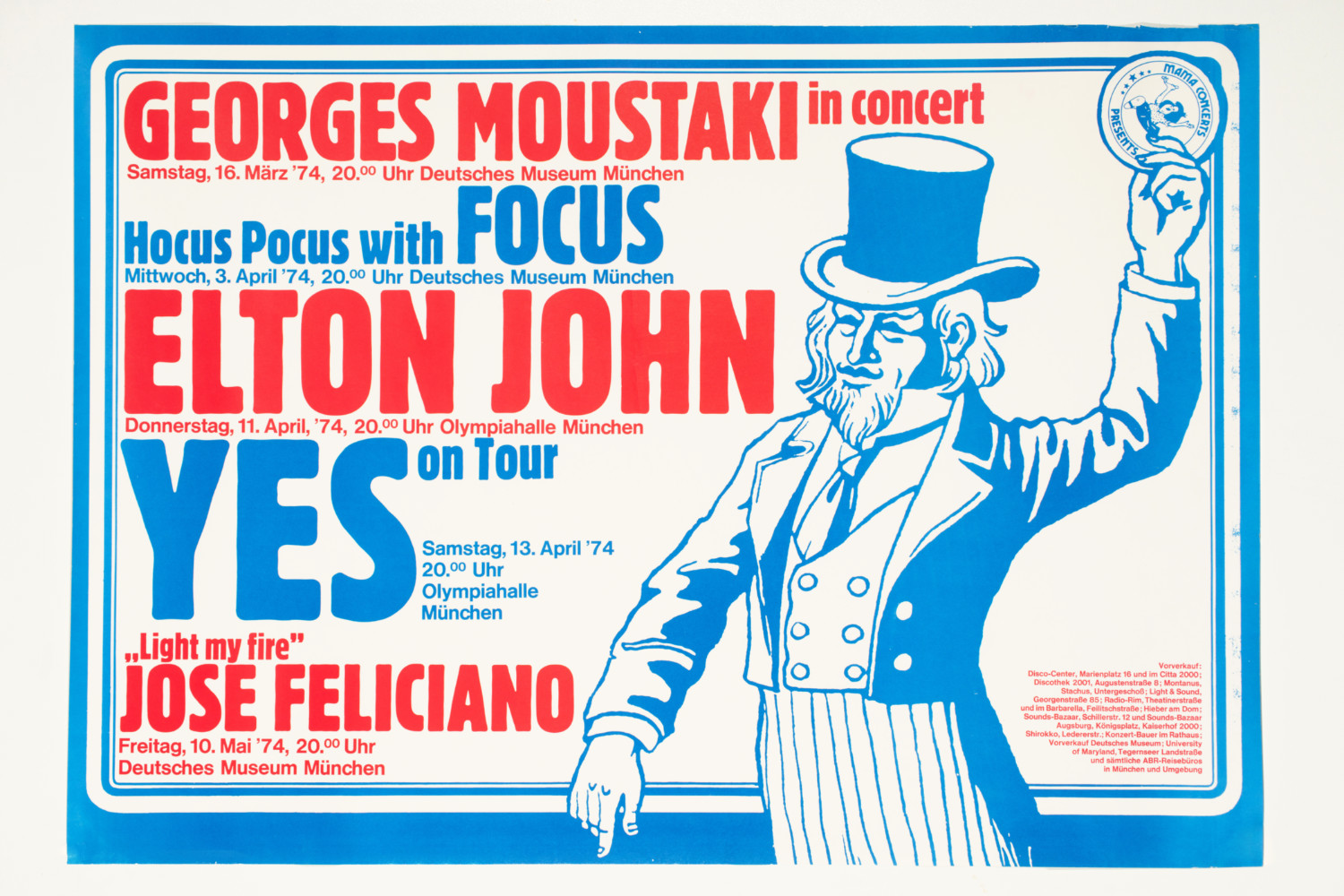 Konzertplakat 1974